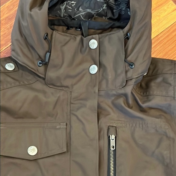 🌸 Columbia Titanium Omni-tech Brown Insulated Jacket Winter Size Small - Picture 2 of 9